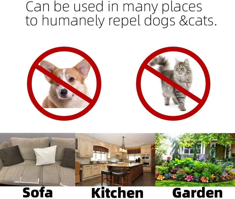 BYTEBAY 8 Pack Cat Repellent Outdoor/Indoor Scat Mat for Cats&Dogs, Keep Away Pest Plastic Mats with Spikes,16 x 13 Inches - Image 5